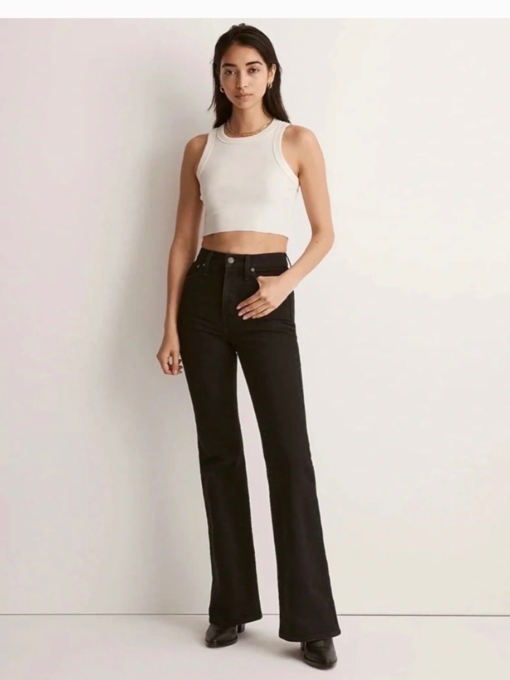 Madewell The Perfect Vintage Flare Jean in Sherborn Wash